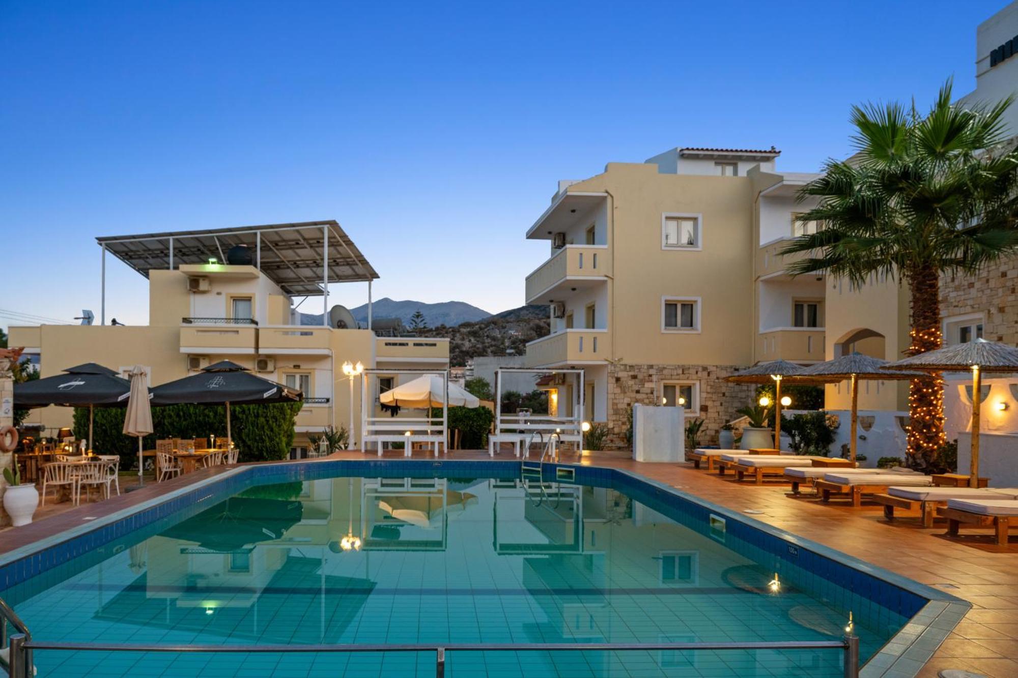 Nikos Apartments Sztalída Kültér fotó