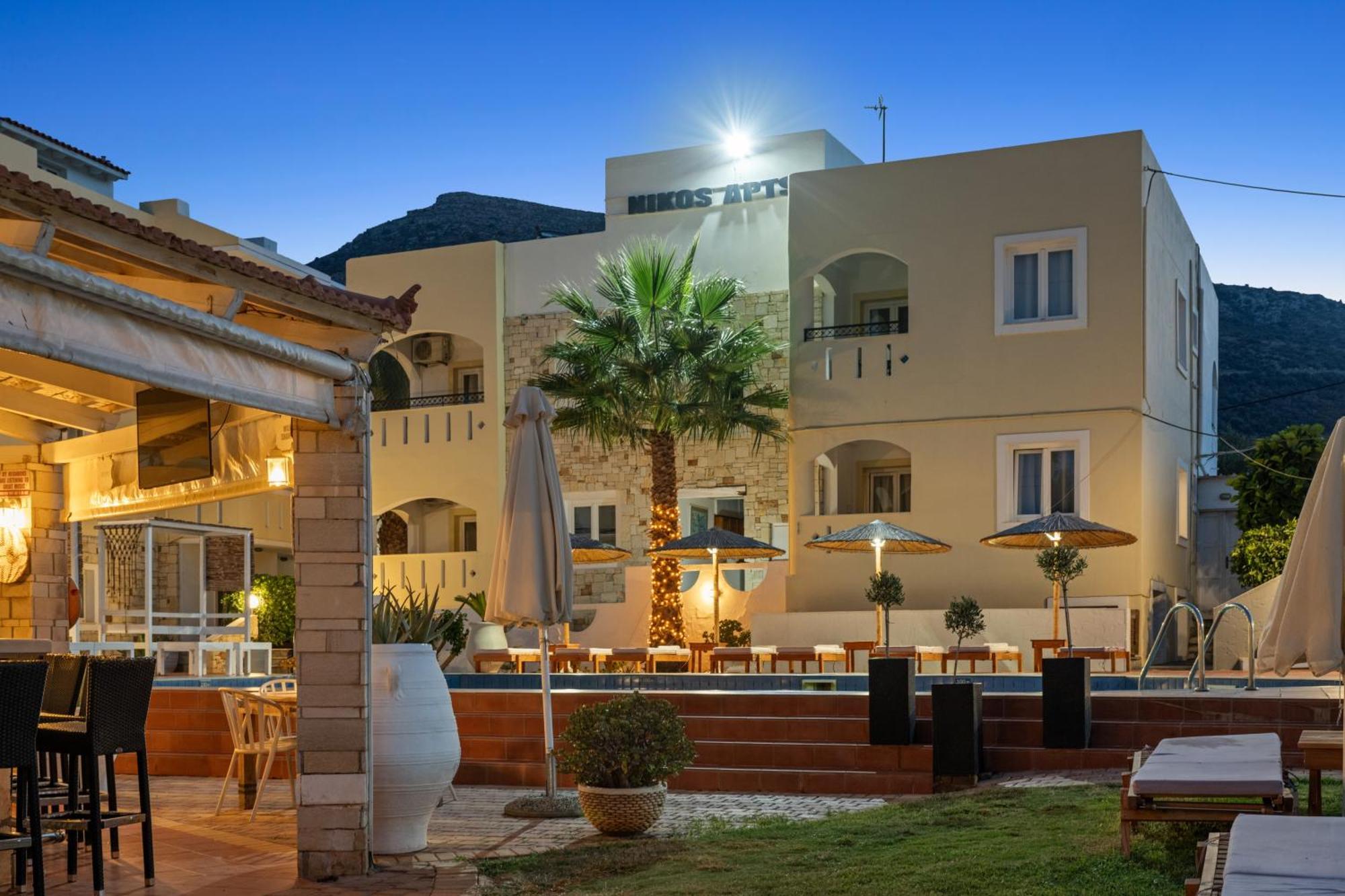 Nikos Apartments Sztalída Kültér fotó